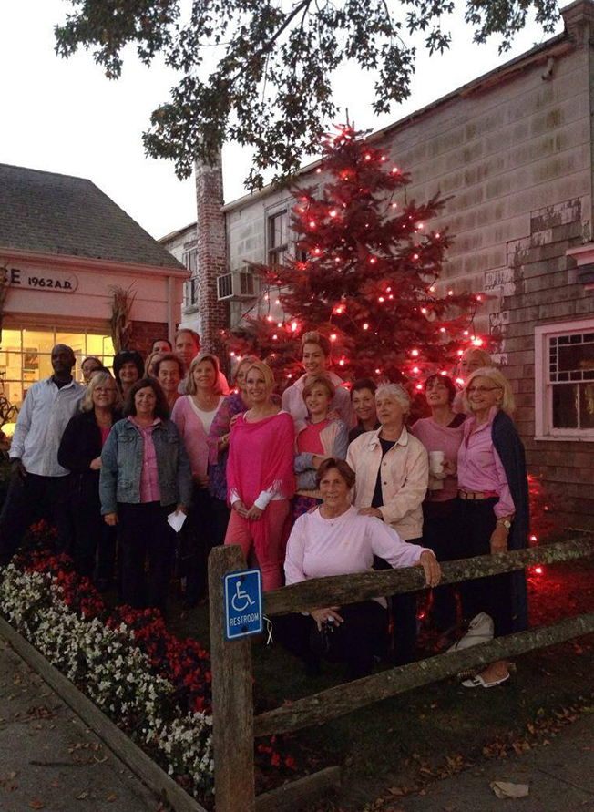 Pink Tree lighting marks the start of Breast Cancer Awareness month.